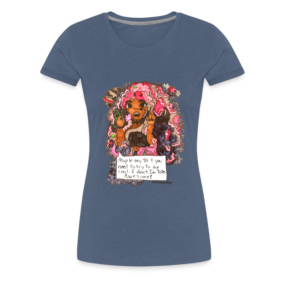 Arielle's "Tote's Awesome" T-Shirt - heather blue