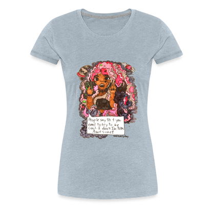 Arielle's "Tote's Awesome" T-Shirt - heather ice blue