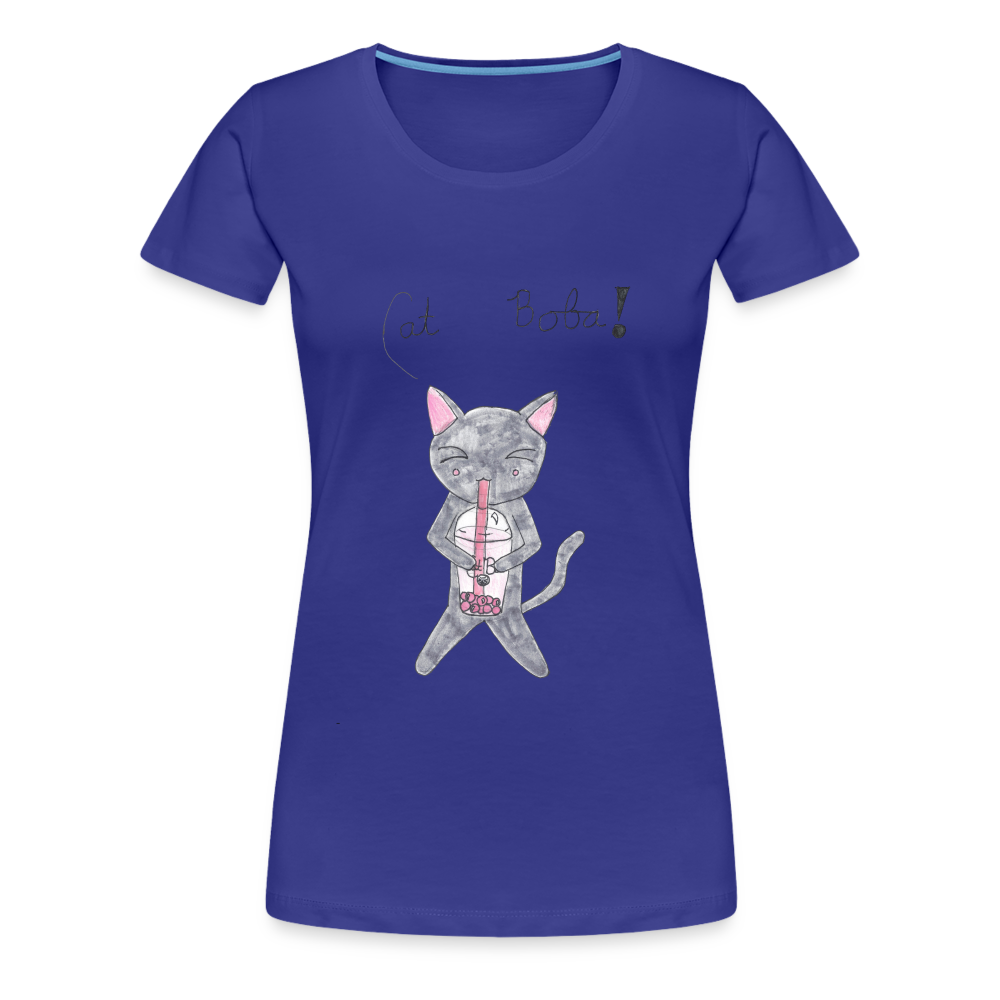 Maria's Cat Boba T-Shirt - royal blue