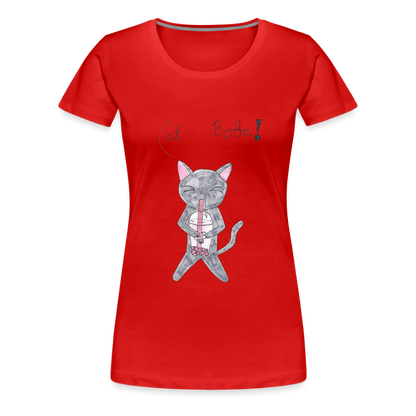 Maria's Cat Boba T-Shirt - red
