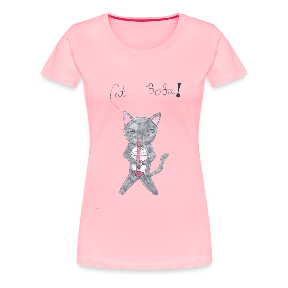 Maria's Cat Boba T-Shirt - pink