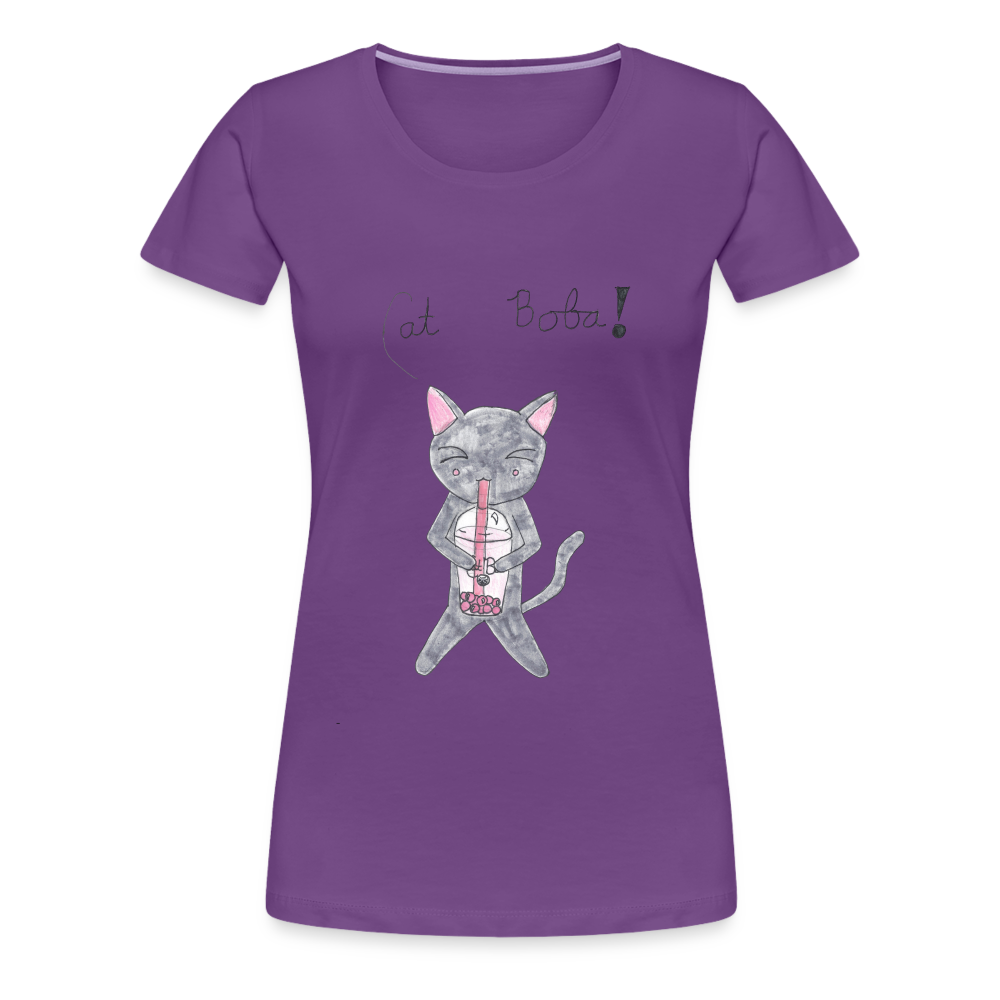 Maria's Cat Boba T-Shirt - purple