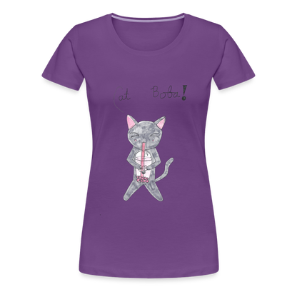 Maria's Cat Boba T-Shirt - purple