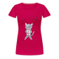 Maria's Cat Boba T-Shirt - dark pink