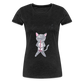 Maria's Cat Boba T-Shirt - charcoal grey