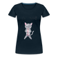Maria's Cat Boba T-Shirt - deep navy