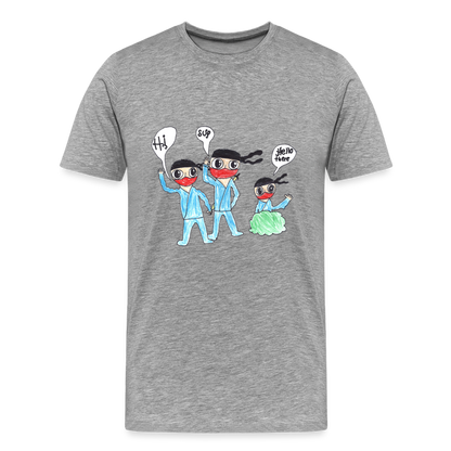 Brody's Ninja Yo! T-Shirt - heather gray