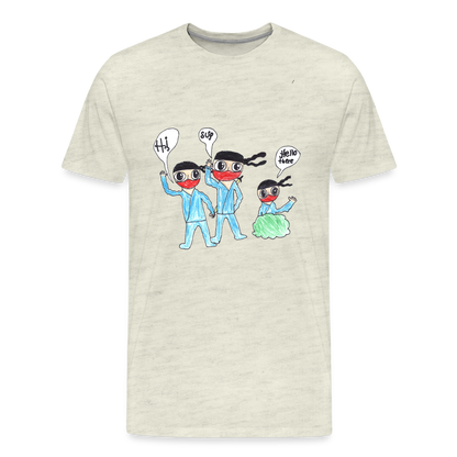 Brody's Ninja Yo! T-Shirt - heather oatmeal