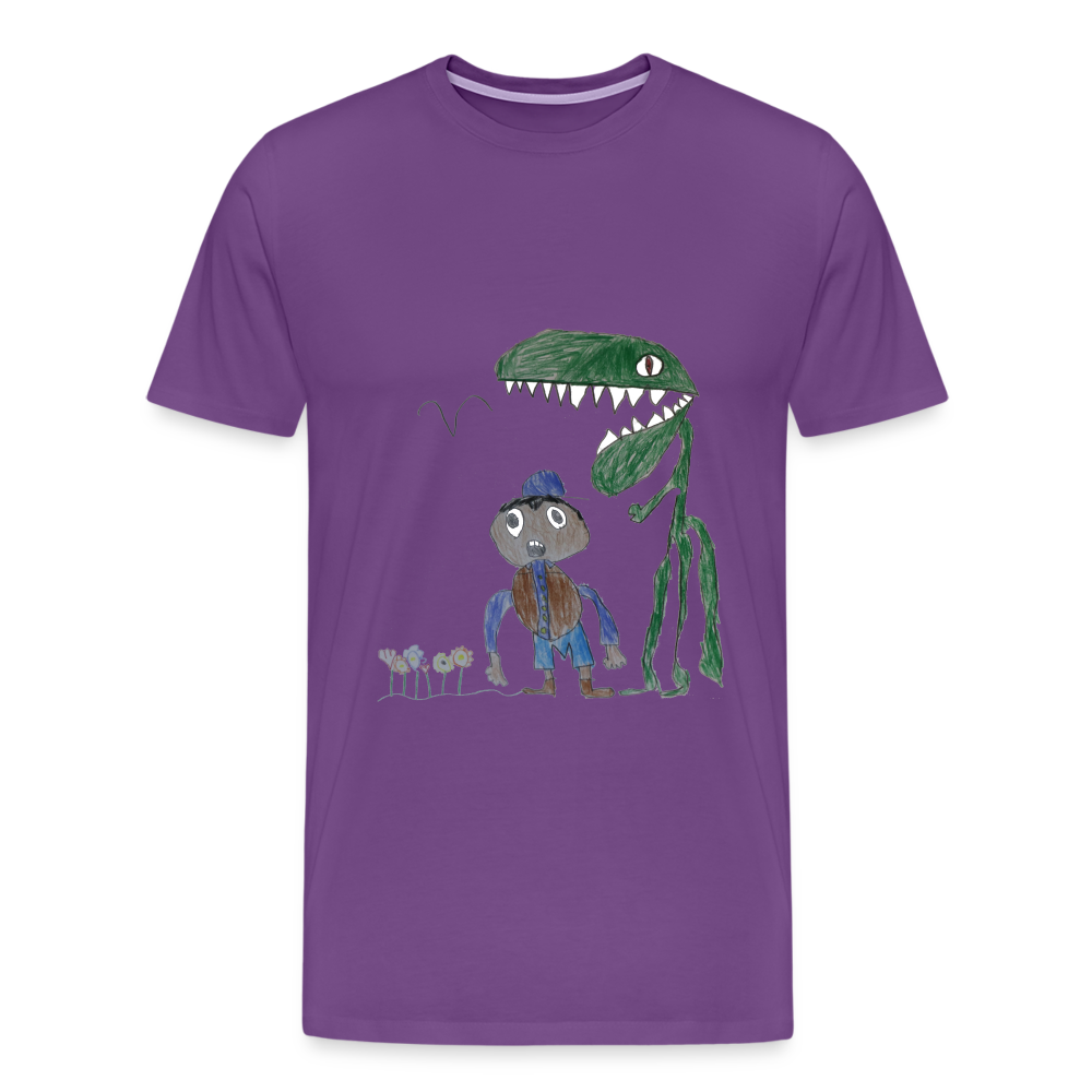 Elijah's Dino Dinner T-Shirt - purple