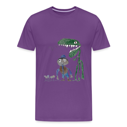 Elijah's Dino Dinner T-Shirt - purple