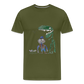 Elijah's Dino Dinner T-Shirt - olive green