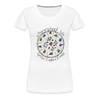 Rosie's #Homeschool Life T-Shirt - white