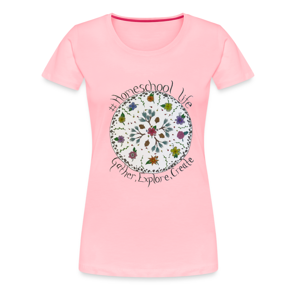 Rosie's #Homeschool Life T-Shirt - pink