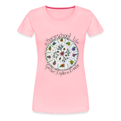 Rosie's #Homeschool Life T-Shirt - pink