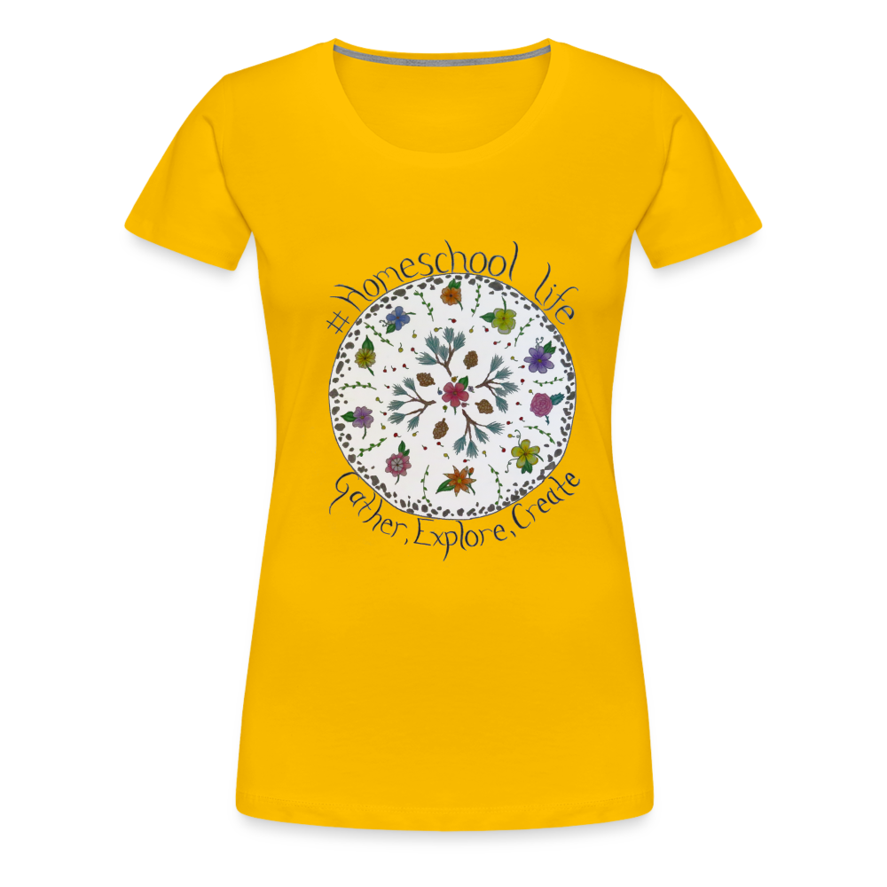 Rosie's #Homeschool Life T-Shirt - sun yellow