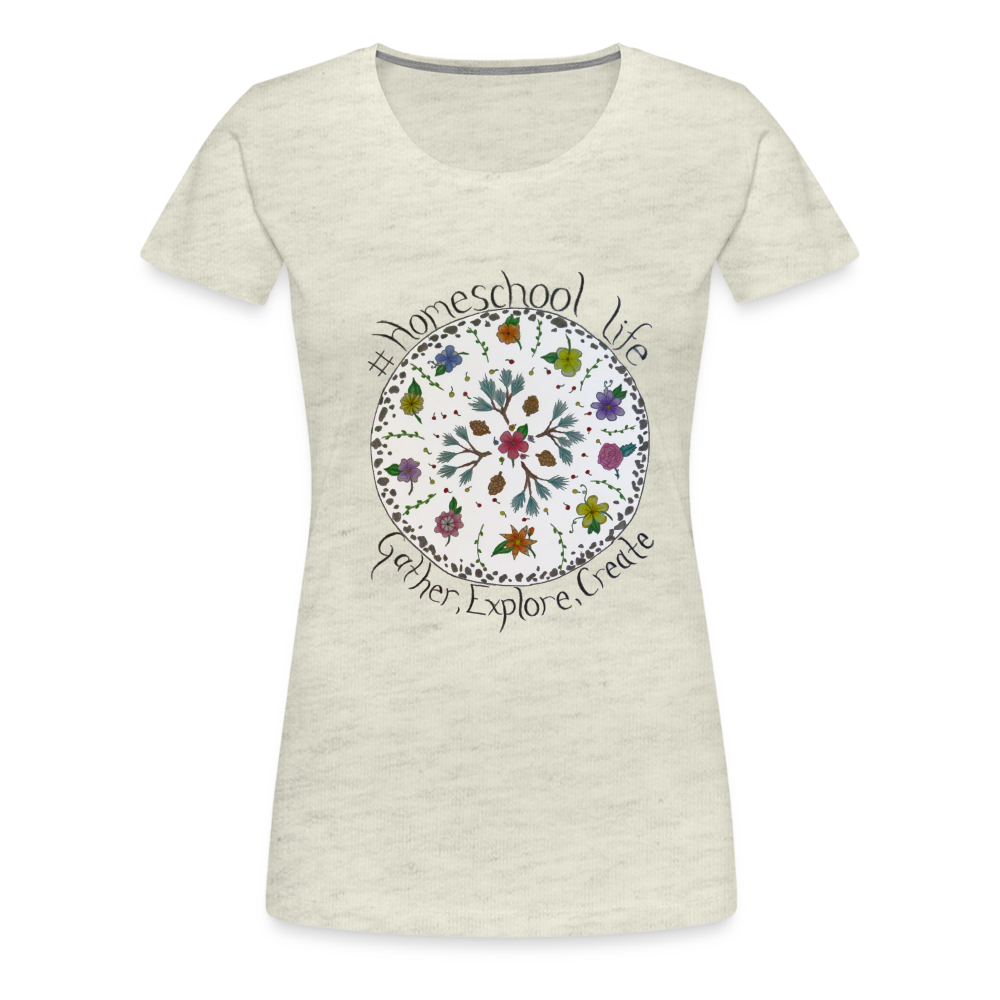 Rosie's #Homeschool Life T-Shirt - heather oatmeal