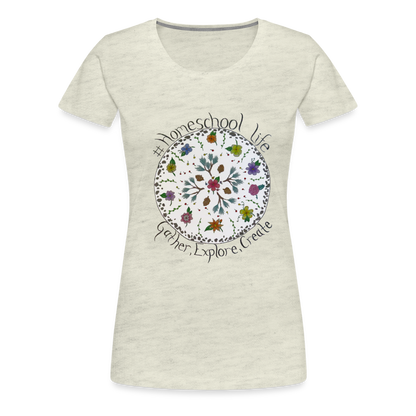 Rosie's #Homeschool Life T-Shirt - heather oatmeal
