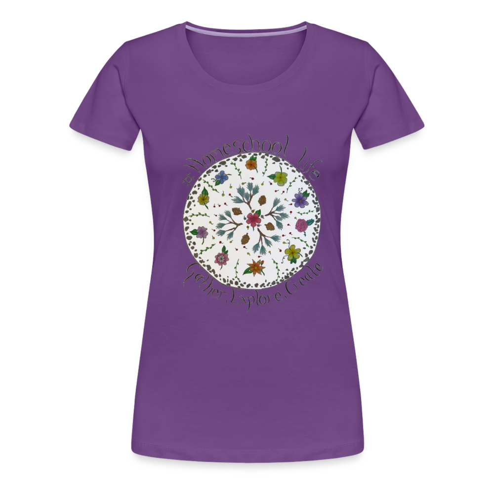 Rosie's #Homeschool Life T-Shirt - purple