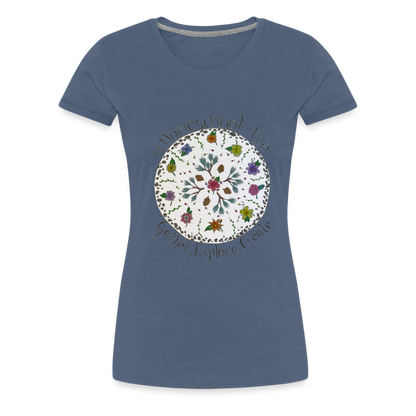 Rosie's #Homeschool Life T-Shirt - heather blue