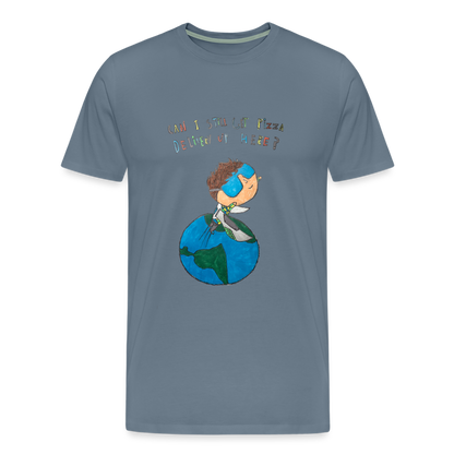 Hudson's Super Hero Dilemma T-Shirt - steel blue