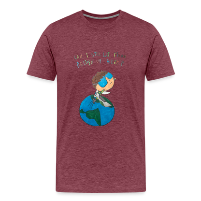 Hudson's Super Hero Dilemma T-Shirt - heather burgundy