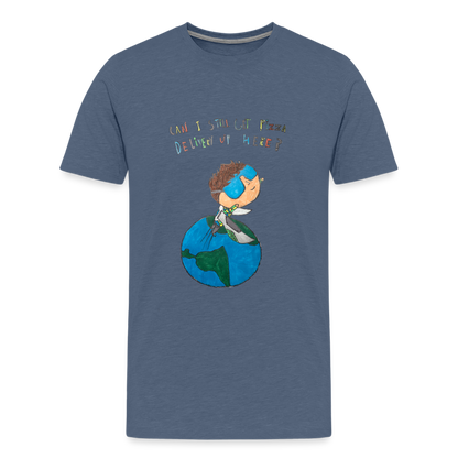 Hudson's Super Hero Dilemma T-Shirt - heather blue
