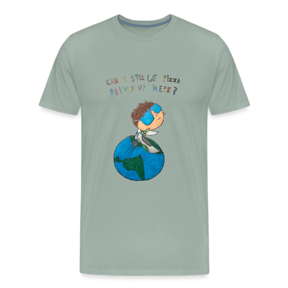 Hudson's Super Hero Dilemma T-Shirt - steel green