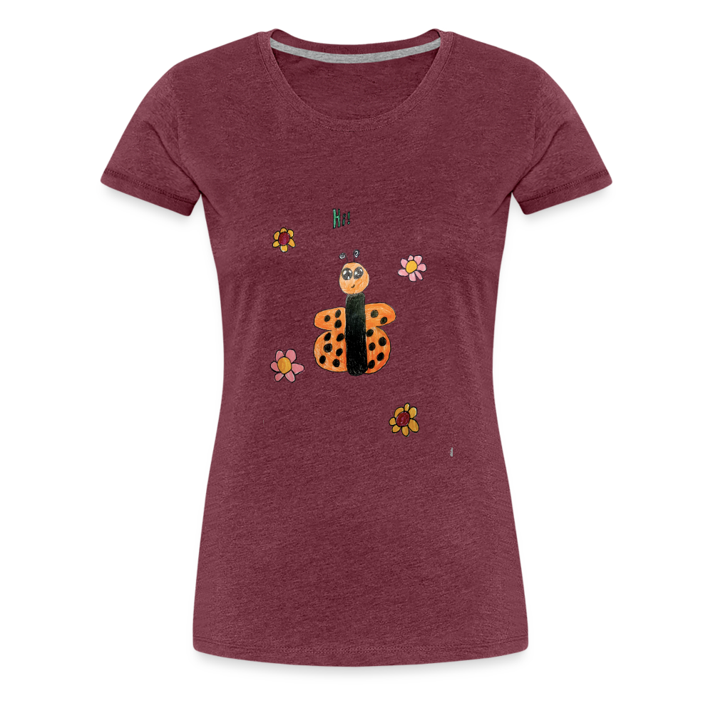 Liliana's Butterfly Hi T-Shirt - heather burgundy