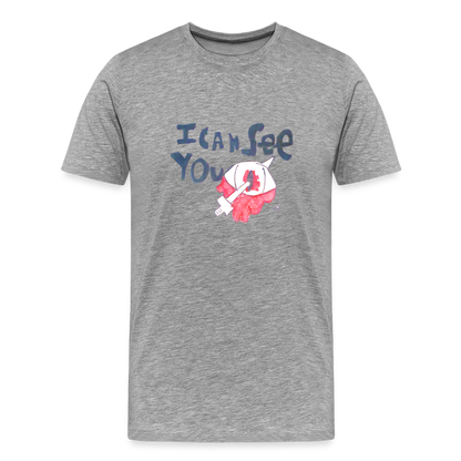 Xavier's I Can See You T-Shirt - heather gray