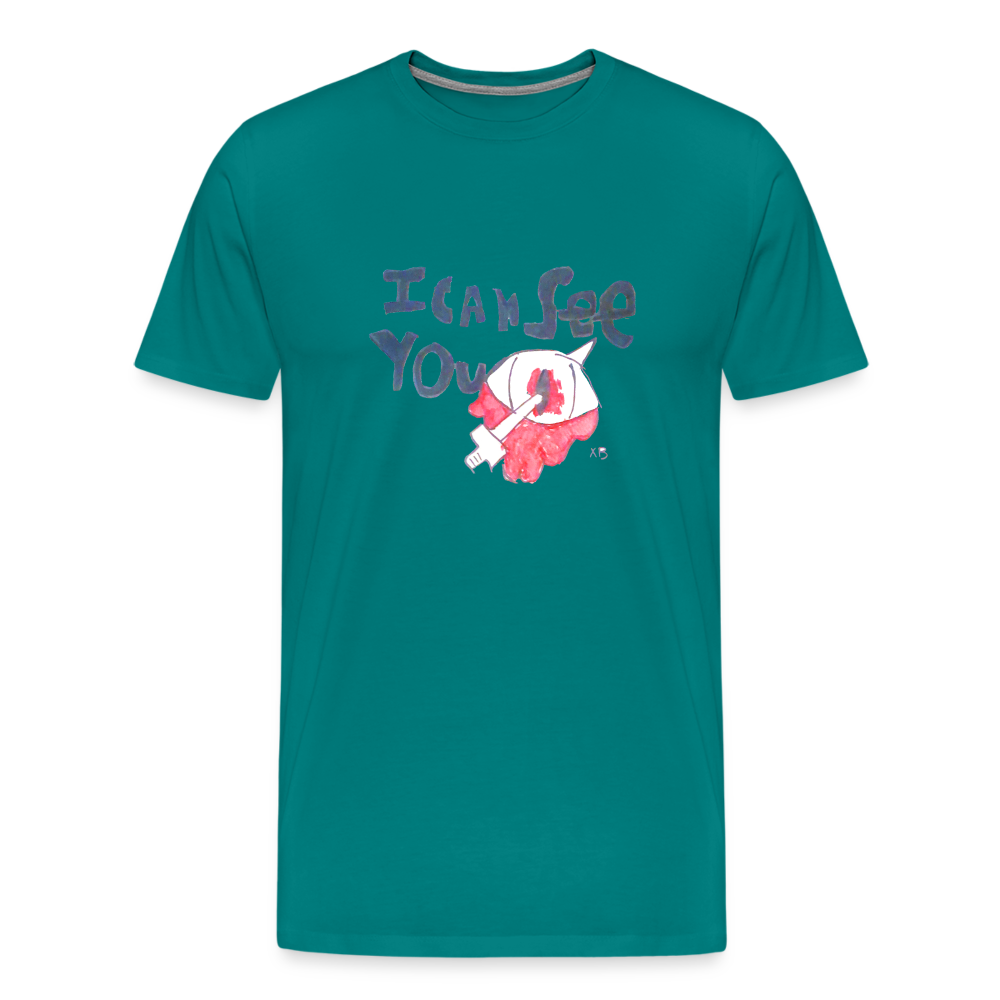 Xavier's I Can See You T-Shirt - teal