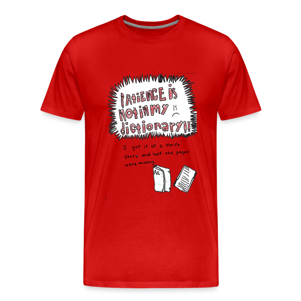 Silas' Not In My Dictionary T-Shirt - red