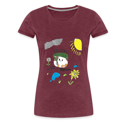 Emma's Hammy T-Shirt - heather burgundy