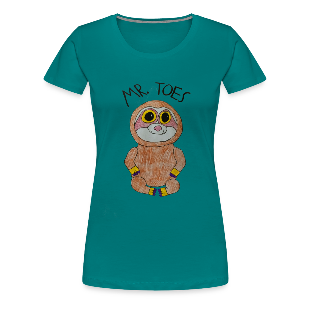 Kiyah's Mr Toes T-Shirt - teal