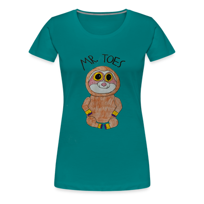 Kiyah's Mr Toes T-Shirt - teal