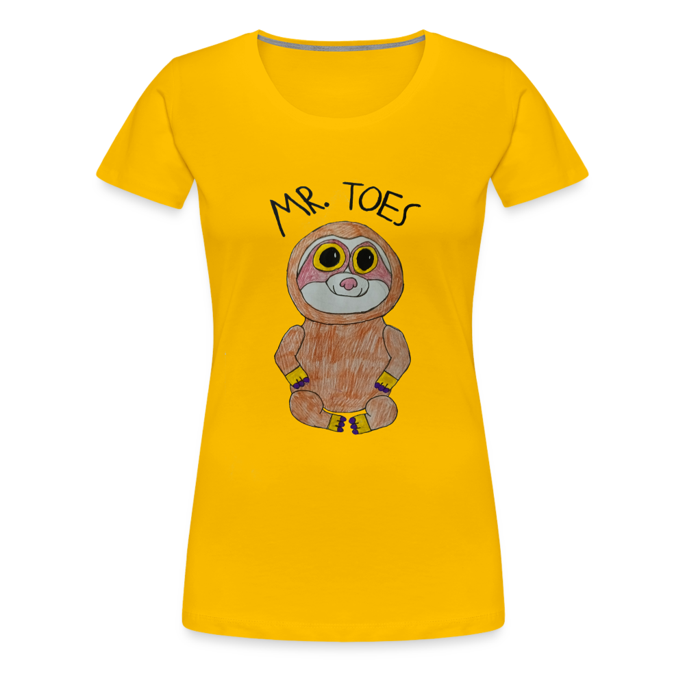 Kiyah's Mr Toes T-Shirt - sun yellow