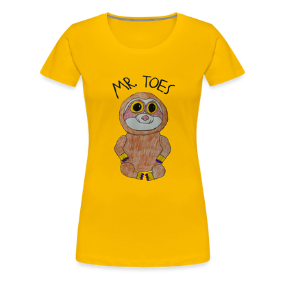 Kiyah's Mr Toes T-Shirt - sun yellow