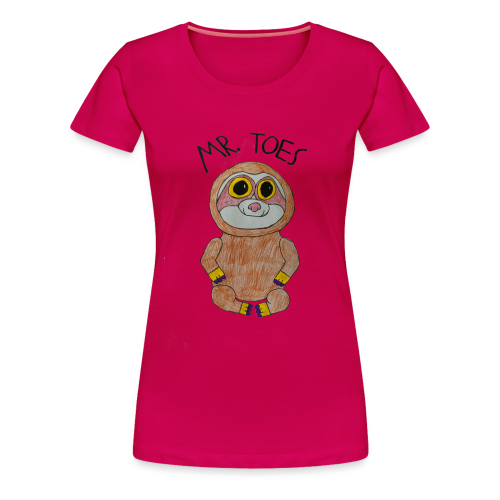 Kiyah's Mr Toes T-Shirt - dark pink