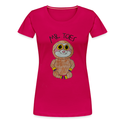Kiyah's Mr Toes T-Shirt - dark pink