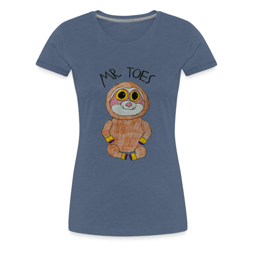 Kiyah's Mr Toes T-Shirt - heather blue