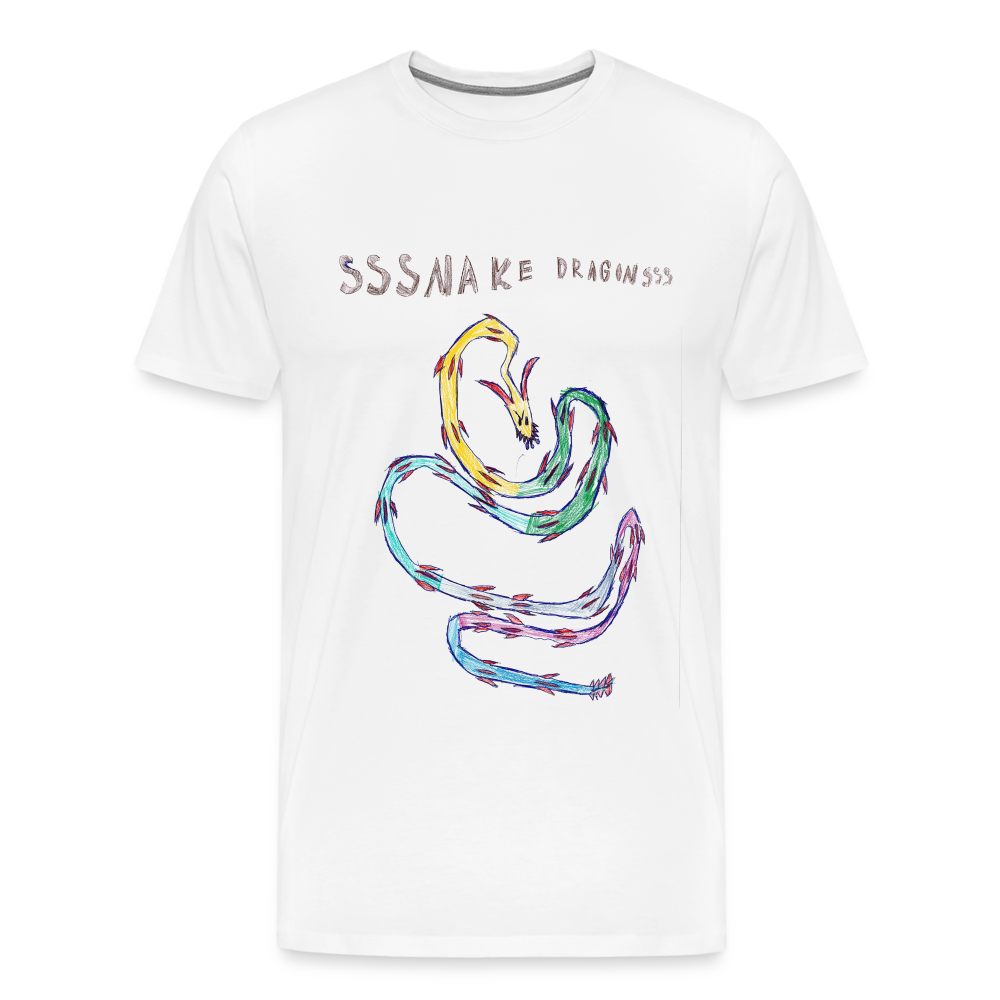 Noah's Ssssnake Dragonsss T-Shirt - white