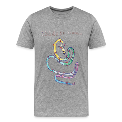 Noah's Ssssnake Dragonsss T-Shirt - heather gray