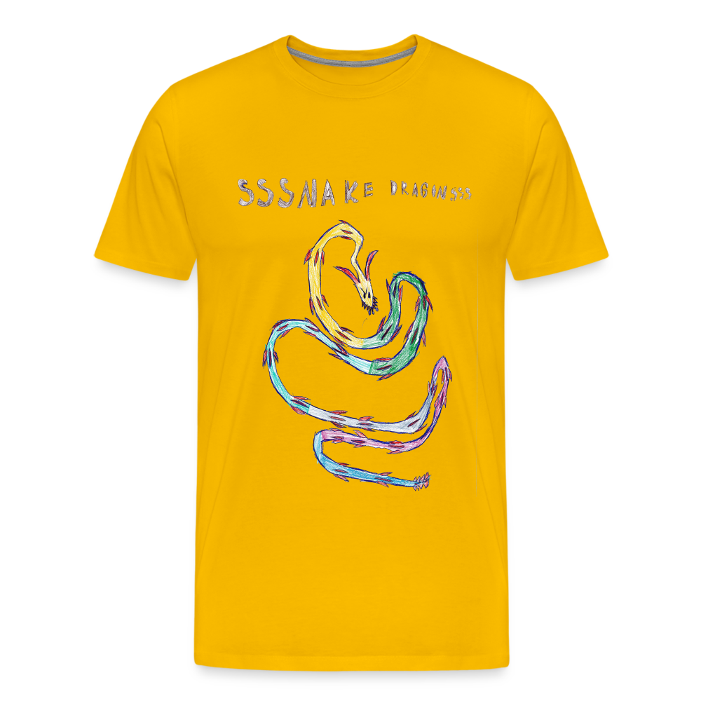 Noah's Ssssnake Dragonsss T-Shirt - sun yellow