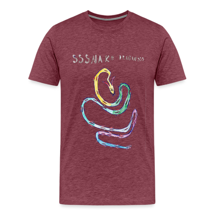 Noah's Ssssnake Dragonsss T-Shirt - heather burgundy