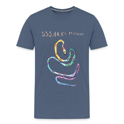 Noah's Ssssnake Dragonsss T-Shirt - heather blue