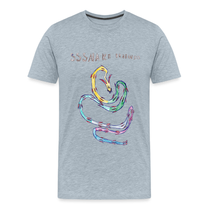 Noah's Ssssnake Dragonsss T-Shirt - heather ice blue