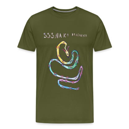Noah's Ssssnake Dragonsss T-Shirt - olive green
