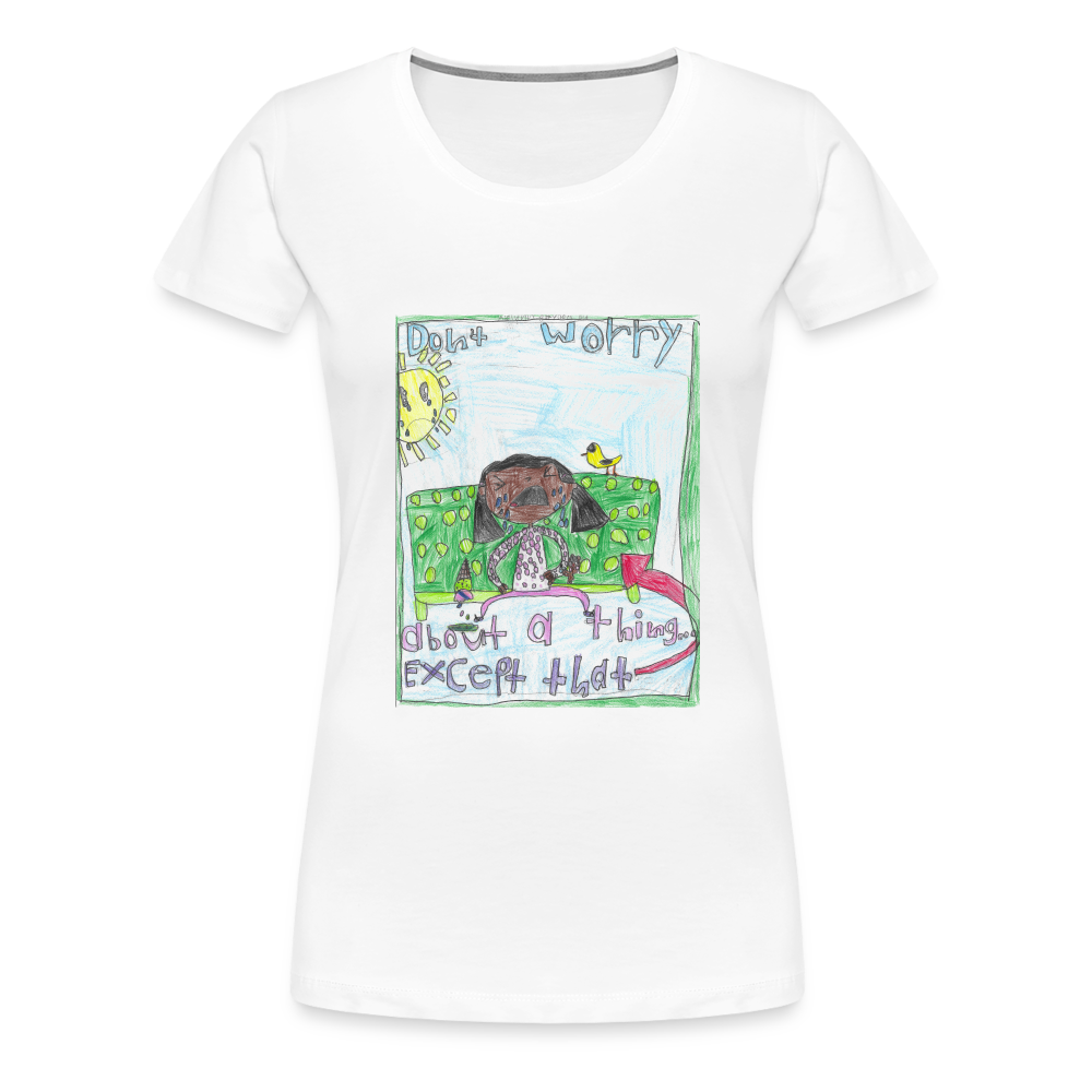 Adelynn's Don't Worry T-Shirt - white