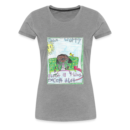 Adelynn's Don't Worry T-Shirt - heather gray