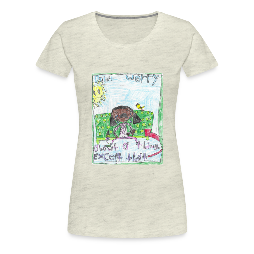 Adelynn's Don't Worry T-Shirt - heather oatmeal