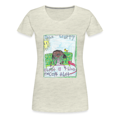 Adelynn's Don't Worry T-Shirt - heather oatmeal
